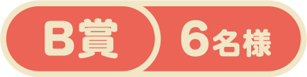B賞 6 名様