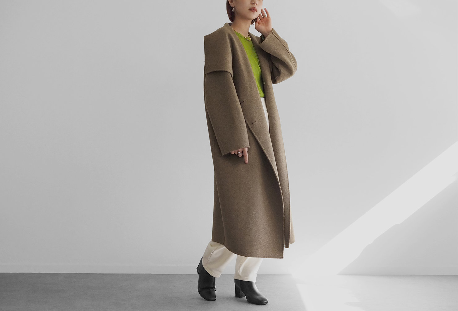 〔SALT+JAPAN〕Merino Wool Big Color Outer